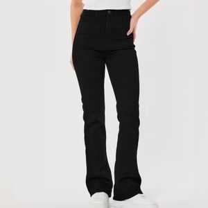 HOLLISTER HIGHEST RISE BLACK BOOT JEANS SIZE 7S